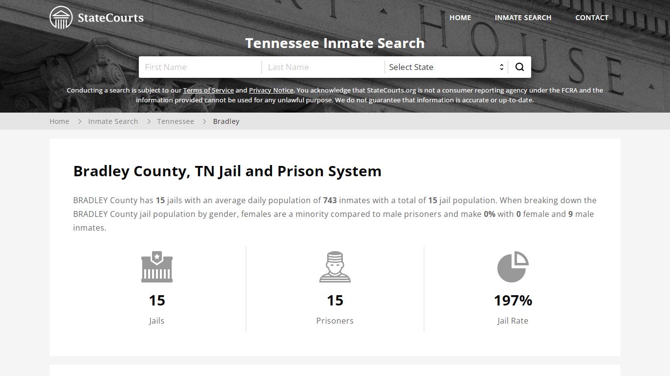 Bradley County, TN Inmate Search - StateCourts