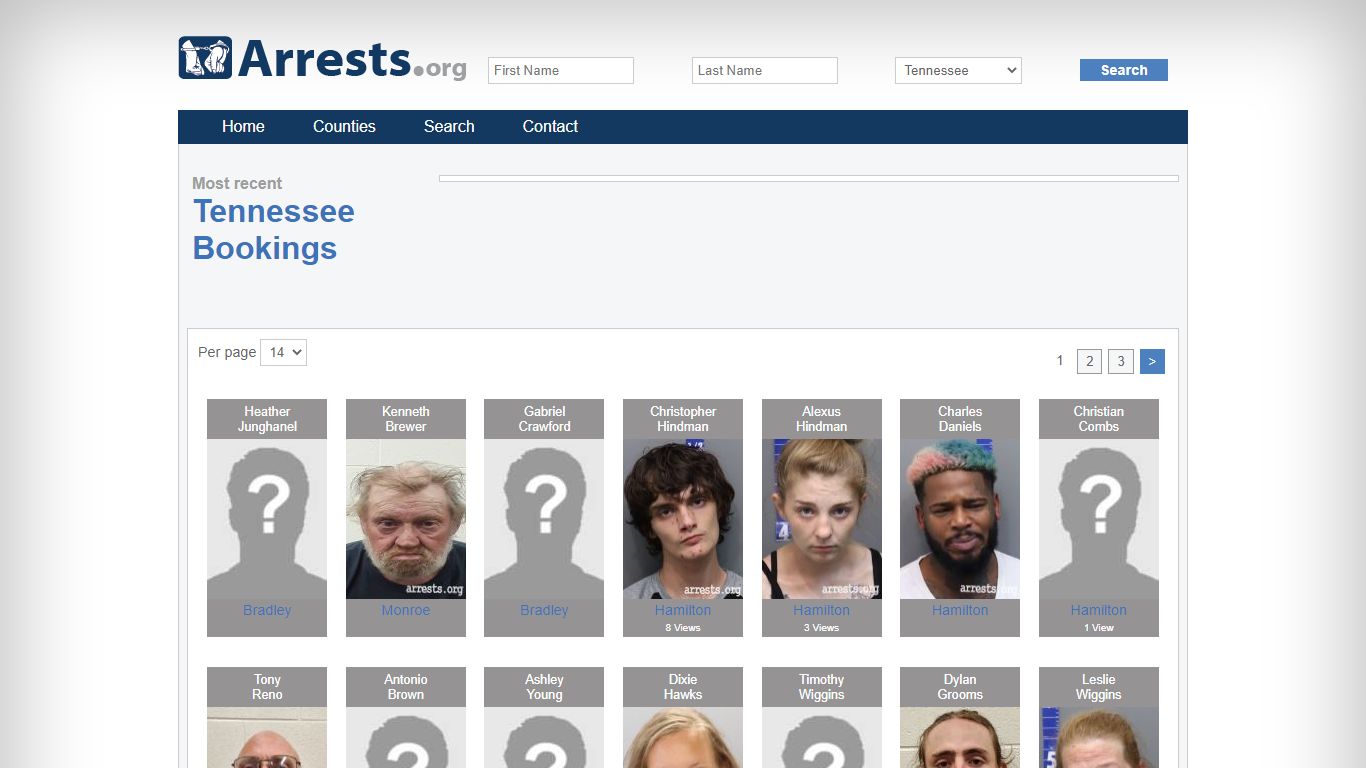 Tennessee Arrests and Inmate Search