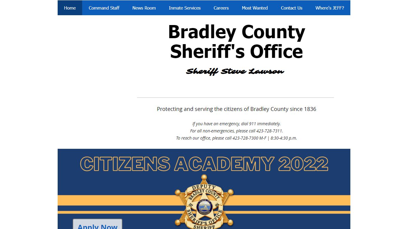 Bradley County Sheriff's Department - Home | BCSO